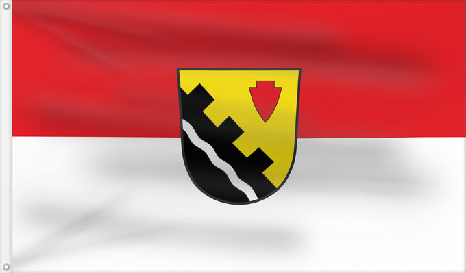 Bandera, con dos ojales metálicos y lado del asta reforzado: Obermichelbach (Romantisches Franken - vom Rangau zur Romantischen Straße)