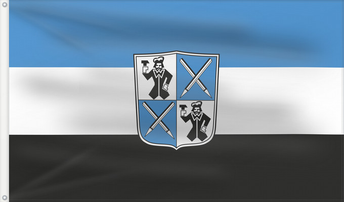 Bandera, con dos ojales metálicos y lado del asta reforzado: Stein, St (Romantisches Franken - vom Rangau zur Romantischen Straße)
