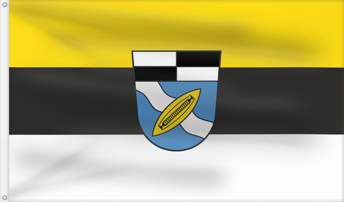 Bandera, con dos ojales metálicos y lado del asta reforzado: Tuchenbach (Romantisches Franken - vom Rangau zur Romantischen Straße)
