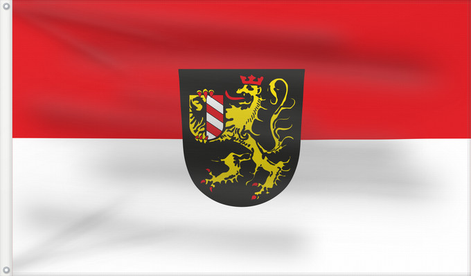 Bandera, con dos ojales metálicos y lado del asta reforzado: Altdorf b.Nürnberg, St (Frankenalb)