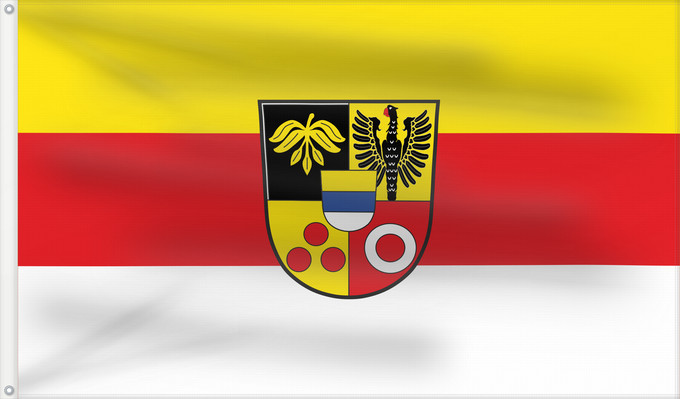 Bandera, con dos ojales metálicos y lado del asta reforzado: Henfenfeld (Frankenalb)