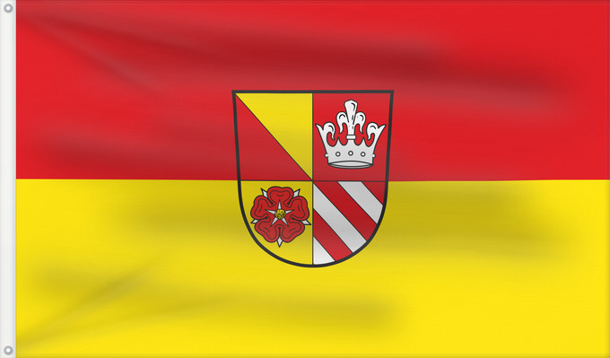 Bandera, con dos ojales metálicos y lado del asta reforzado: Neunkirchen a.Sand (Frankenalb)