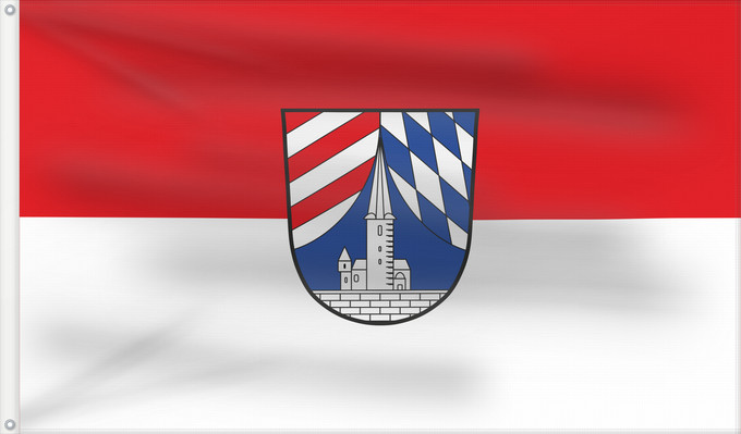 Bandera, con dos ojales metálicos y lado del asta reforzado: Ottensoos (Frankenalb)
