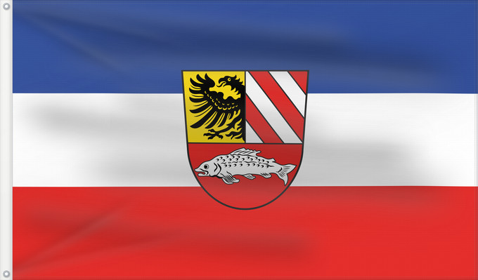 Bandera, con dos ojales metálicos y lado del asta reforzado: Velden, St (Frankenalb)