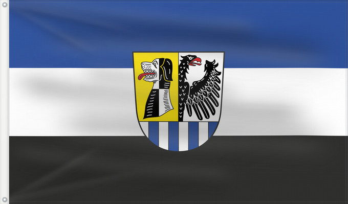 Bandera, con dos ojales metálicos y lado del asta reforzado: Neustadt a.d.Aisch-Bad Windsheim (Kreis)