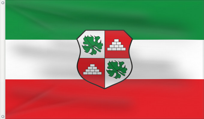 Bandera, con dos ojales metálicos y lado del asta reforzado: Ipsheim, M (Steigerwald)