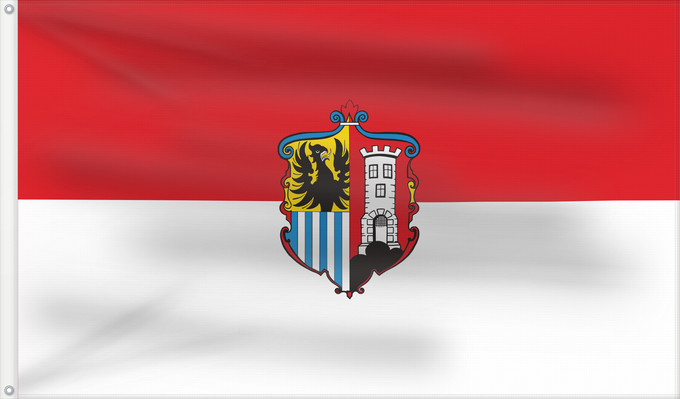 Bandera, con dos ojales metálicos y lado del asta reforzado: Scheinfeld, St (Steigerwald)