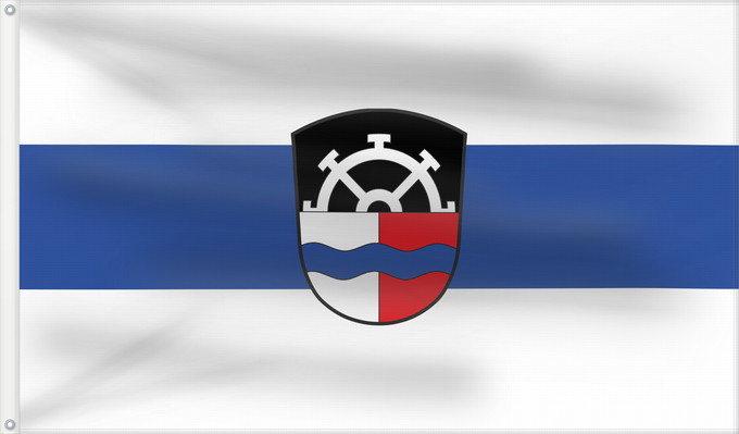 Bandera, con dos ojales metálicos y lado del asta reforzado: Rednitzhembach (Fränkisches Seenland)