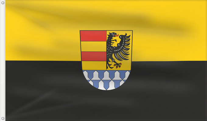 Bandera, con dos ojales metálicos y lado del asta reforzado: Weißenburg-Gunzenhausen (Kreis)