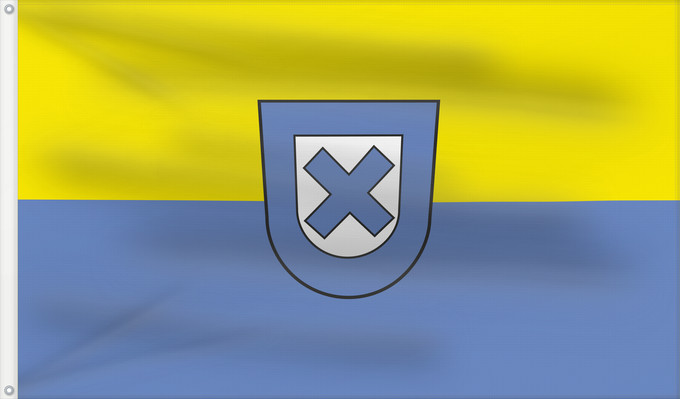 Bandera, con dos ojales metálicos y lado del asta reforzado: Ellingen, St (Fränkisches Seenland)