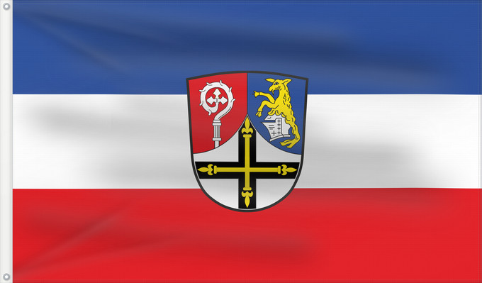 Bandera, con dos ojales metálicos y lado del asta reforzado: Höttingen (Fränkisches Seenland)