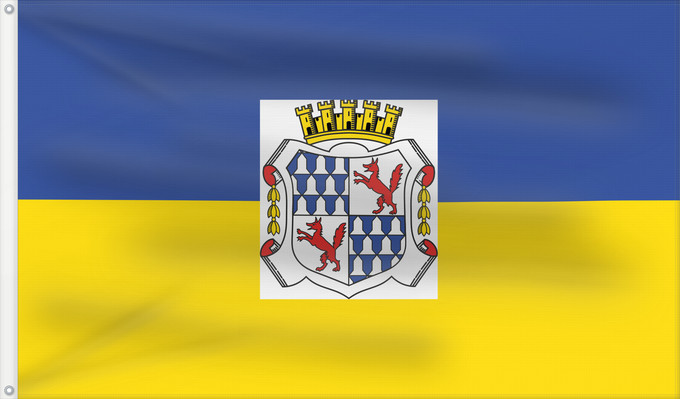 Bandera, con dos ojales metálicos y lado del asta reforzado: Treuchtlingen, St (Naturpark Altmühltal)