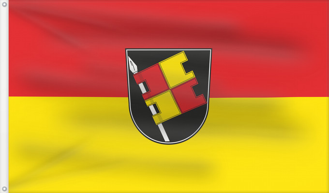 Bandera, con dos ojales metálicos y lado del asta reforzado: Würzburg (Fränkisches Weinland)