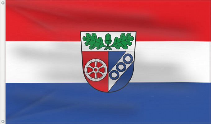 Bandera, con dos ojales metálicos y lado del asta reforzado: Aschaffenburg (Kreis)