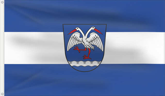 Bandera, con dos ojales metálicos y lado del asta reforzado: Bessenbach (Spessart-Mainland)