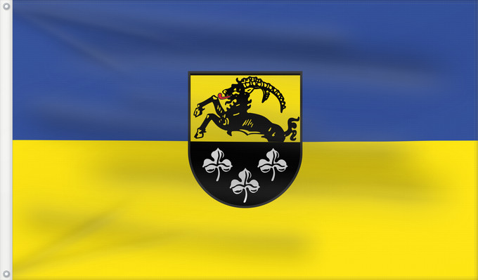Bandera, con dos ojales metálicos y lado del asta reforzado: Großostheim, M (Spessart-Mainland)