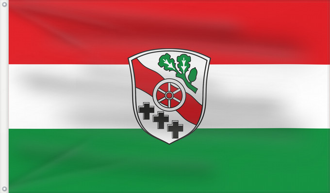 Bandera, con dos ojales metálicos y lado del asta reforzado: Haibach (Spessart-Mainland)