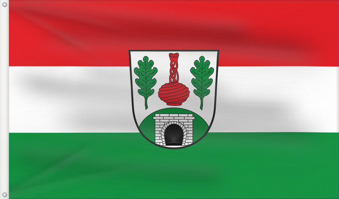 Bandera, con dos ojales metálicos y lado del asta reforzado: Heigenbrücken (Spessart-Mainland)