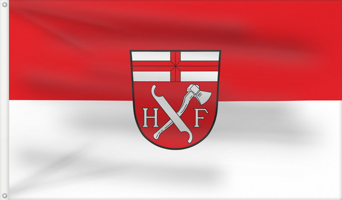Bandera, con dos ojales metálicos y lado del asta reforzado: Heinrichsthal (Spessart-Mainland)