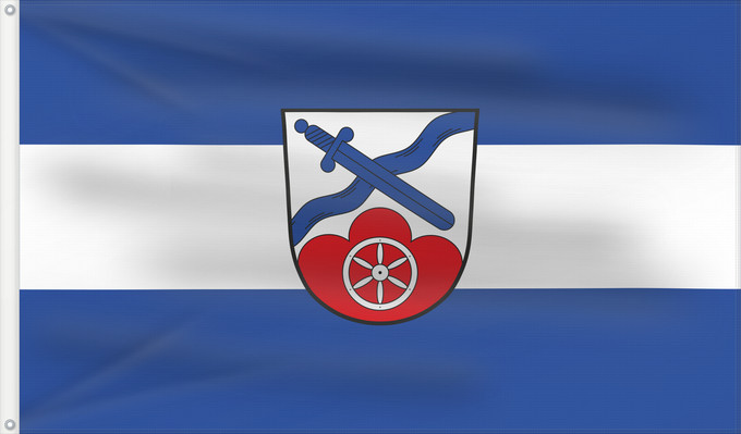 Bandera, con dos ojales metálicos y lado del asta reforzado: Johannesberg (Spessart-Mainland)