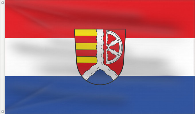Bandera, con dos ojales metálicos y lado del asta reforzado: Mainaschaff (Spessart-Mainland)