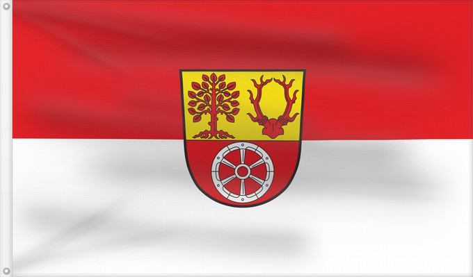 Bandera, con dos ojales metálicos y lado del asta reforzado: Rothenbuch (Spessart-Mainland)