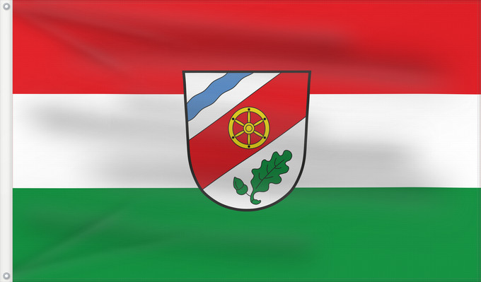 Bandera, con dos ojales metálicos y lado del asta reforzado: Sailauf (Spessart-Mainland)