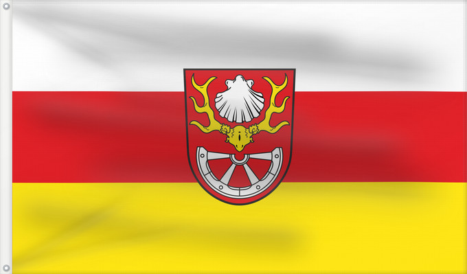 Bandera, con dos ojales metálicos y lado del asta reforzado: Wiesen (Spessart-Mainland)