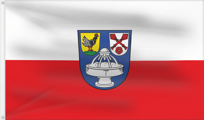Bandera, con dos ojales metálicos y lado del asta reforzado: Bad Bocklet, M (Rhön)