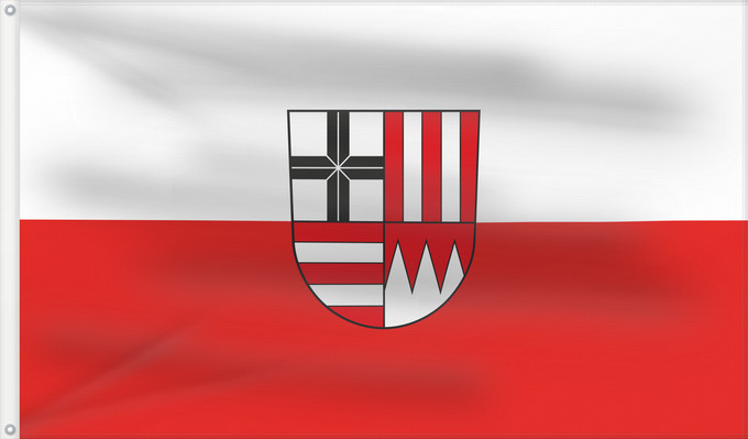 Bandera, con dos ojales metálicos y lado del asta reforzado: Elfershausen, M (Fränkisches Weinland)