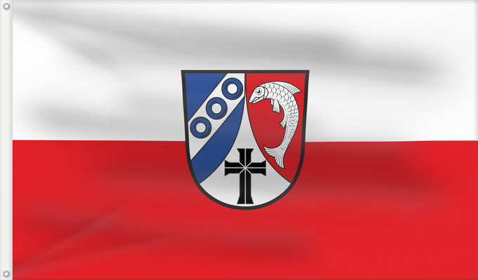 Bandera, con dos ojales metálicos y lado del asta reforzado: Geroda, M (Rhön)