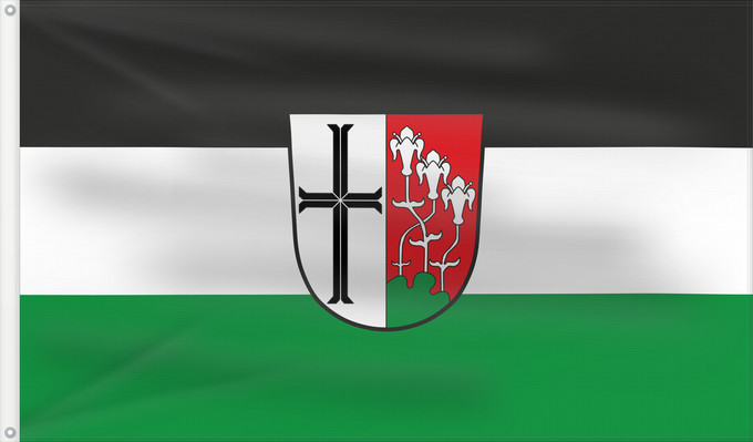 Bandera, con dos ojales metálicos y lado del asta reforzado: Hammelburg, St (Rhön)