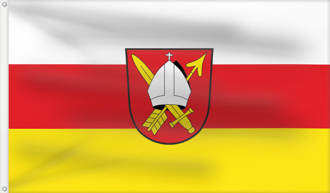 Bandera, con dos ojales metálicos y lado del asta reforzado: Nüdlingen (Rhön)