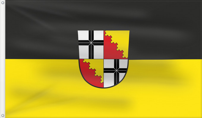 Bandera, con dos ojales metálicos y lado del asta reforzado: Oberleichtersbach (Rhön)