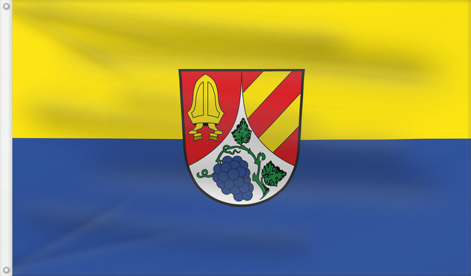 Bandera, con dos ojales metálicos y lado del asta reforzado: Ramsthal (Fränkisches Weinland)