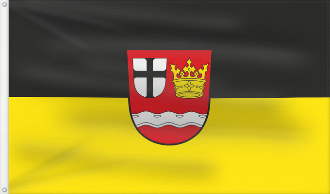 Bandera, con dos ojales metálicos y lado del asta reforzado: Schondra, M (Rhön)