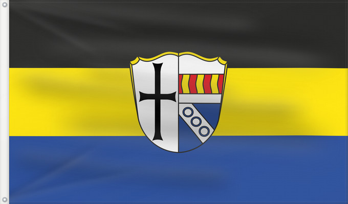 Bandera, con dos ojales metálicos y lado del asta reforzado: Wartmannsroth (Rhön)