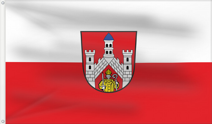 Bandera, con dos ojales metálicos y lado del asta reforzado: Bad Neustadt a.d.Saale, St (Rhön)