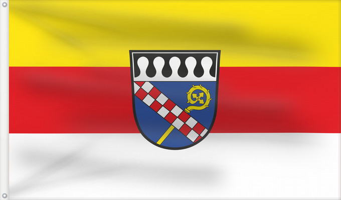 Bandera, con dos ojales metálicos y lado del asta reforzado: Bastheim (Rhön)