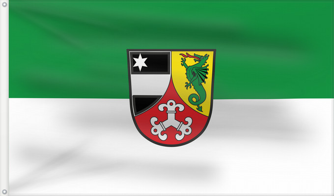 Bandera, con dos ojales metálicos y lado del asta reforzado: Großbardorf (Rhön)