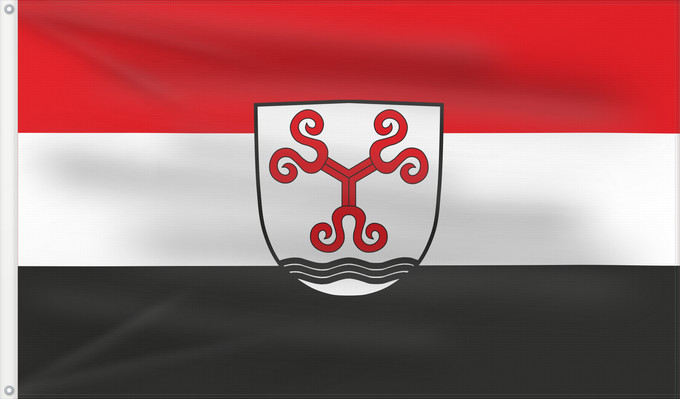 Bandera, con dos ojales metálicos y lado del asta reforzado: Hausen (Rhön)