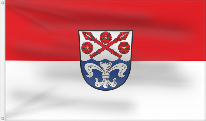 Bandera, con dos ojales metálicos y lado del asta reforzado: Hohenroth (Rhön)