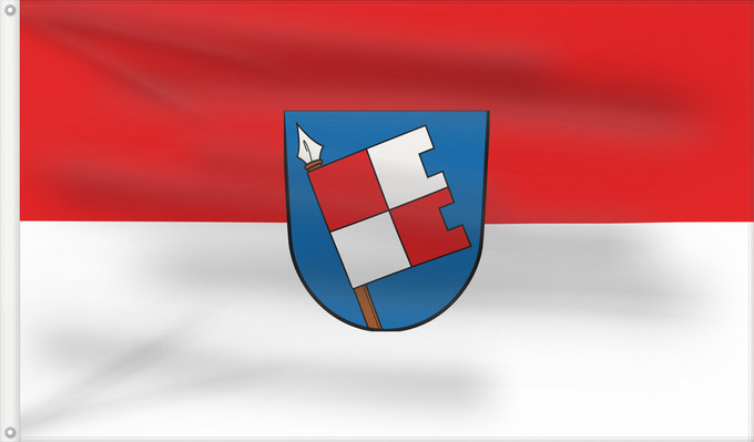 Bandera, con dos ojales metálicos y lado del asta reforzado: Bad Königshofen i.Grabfeld, St (Haßberge)
