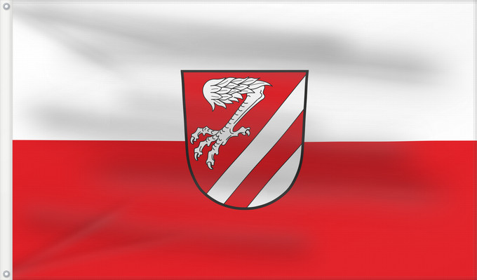Bandera, con dos ojales metálicos y lado del asta reforzado: Oberstreu (Rhön)