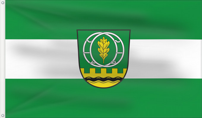 Bandera, con dos ojales metálicos y lado del asta reforzado: Schönau a.d.Brend (Rhön)