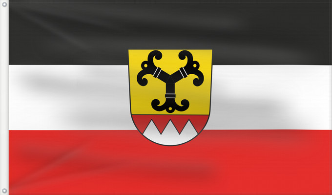 Bandera, con dos ojales metálicos y lado del asta reforzado: Sulzfeld (Haßberge)