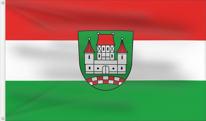Bandera, con dos ojales metálicos y lado del asta reforzado: Unsleben (Rhön)