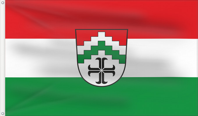 Bandera, con dos ojales metálicos y lado del asta reforzado: Aidhausen (Haßberge)