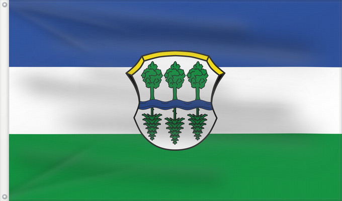 Bandera, con dos ojales metálicos y lado del asta reforzado: Ebelsbach (Haßberge)