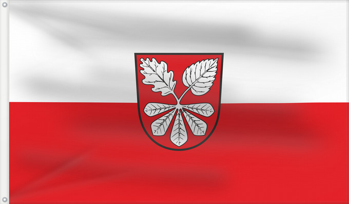 Bandera, con dos ojales metálicos y lado del asta reforzado: Gädheim (Haßberge)